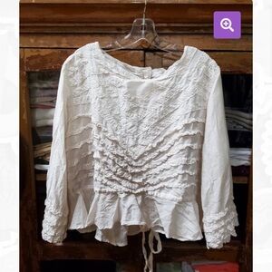Magnolia Pearl Silk Anna Mariah Blouse 1037-moonlight